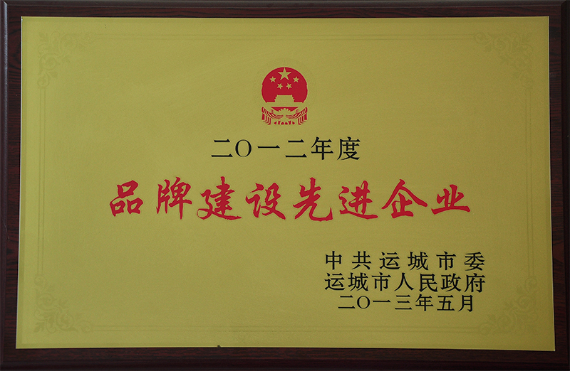 品牌建設(shè)先進(jìn)企業(yè)